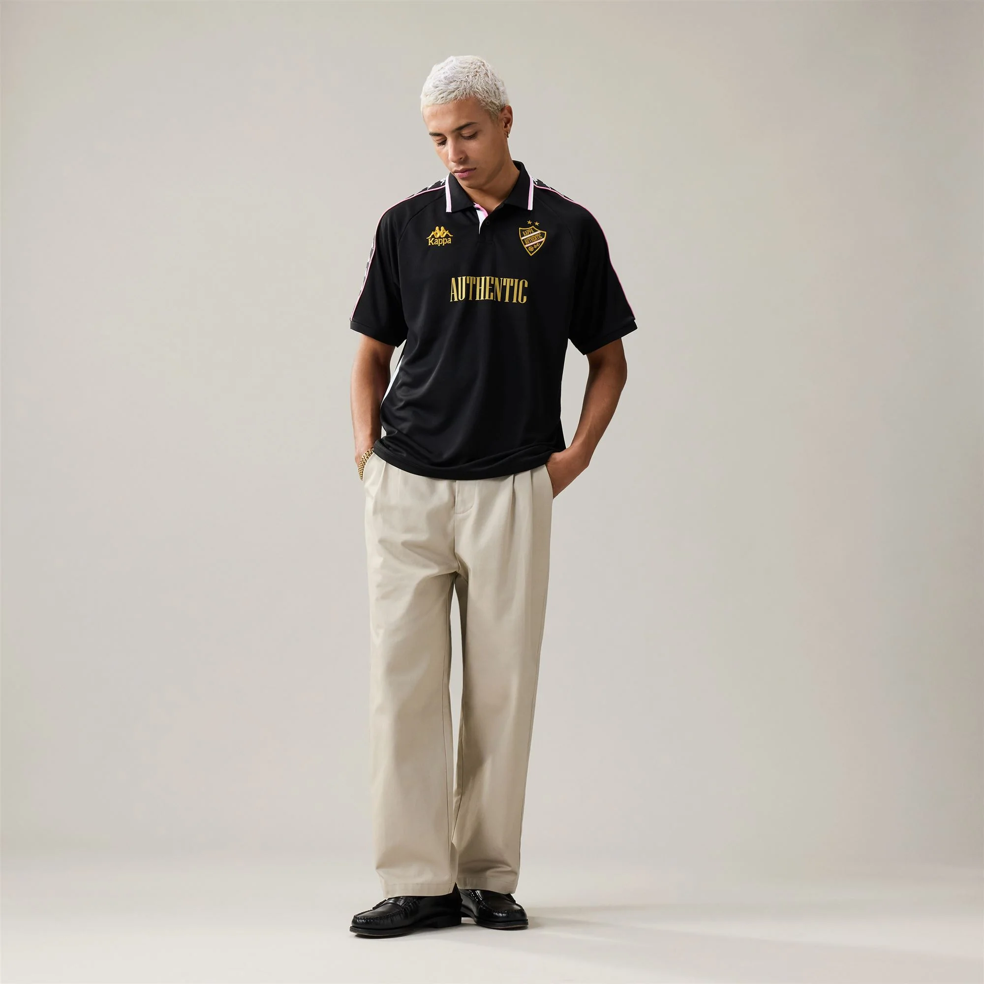 222 BANDA  STAFEN - Active Jerseys - Polo Shirt - Man - Black-Pink Prism-White-Yellow Gold Rich - Image 6