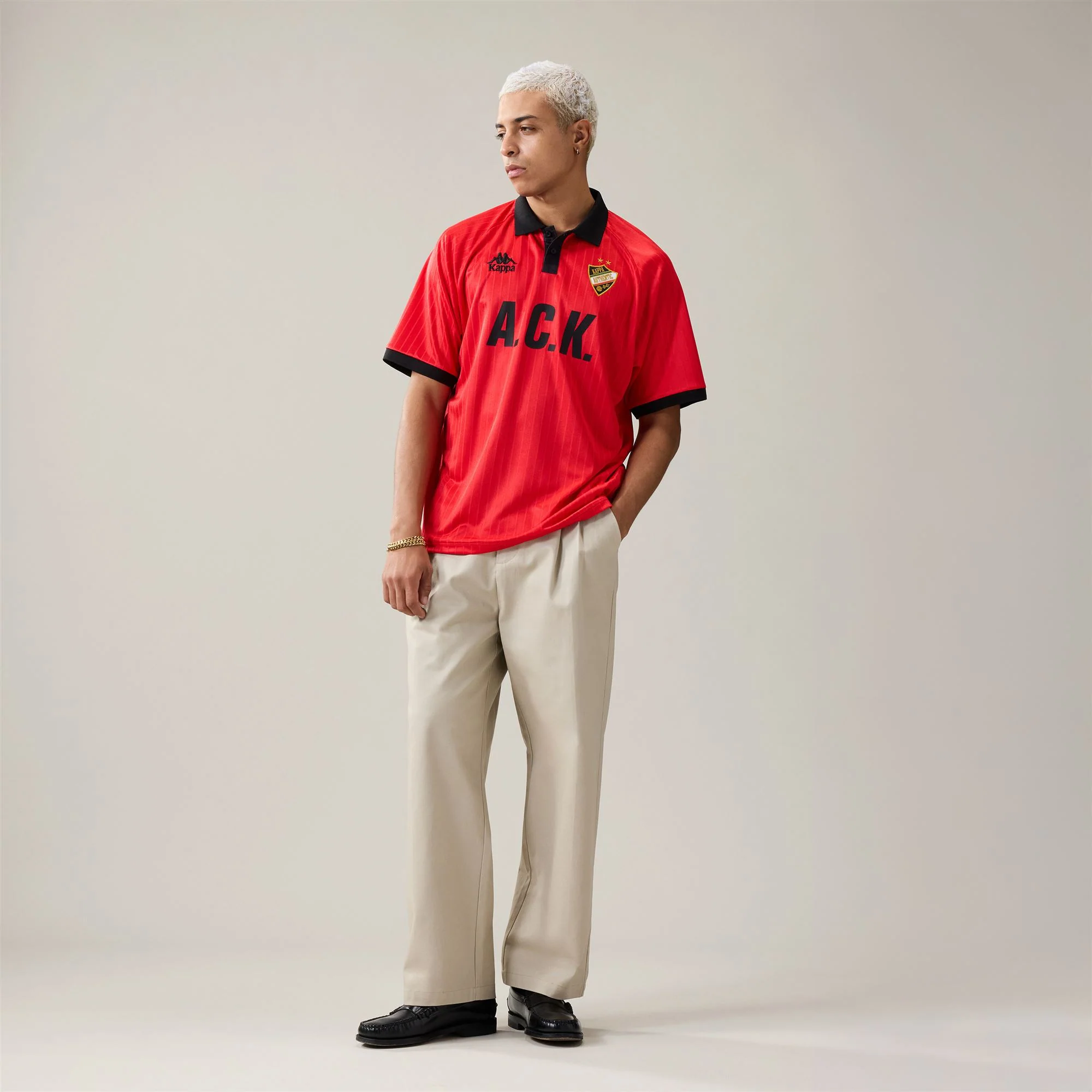 AUTHENTIC   SLOAN - Active Jerseys - Polo Shirt - Man - Red Md Coral-Black - Image 7