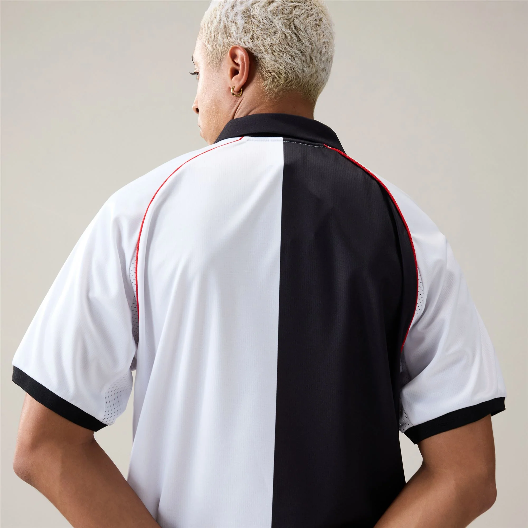 AUTHENTIC   SOLIN - Active Jerseys - Polo Shirt - Man - White-Black-Red Md Coral - Image 5