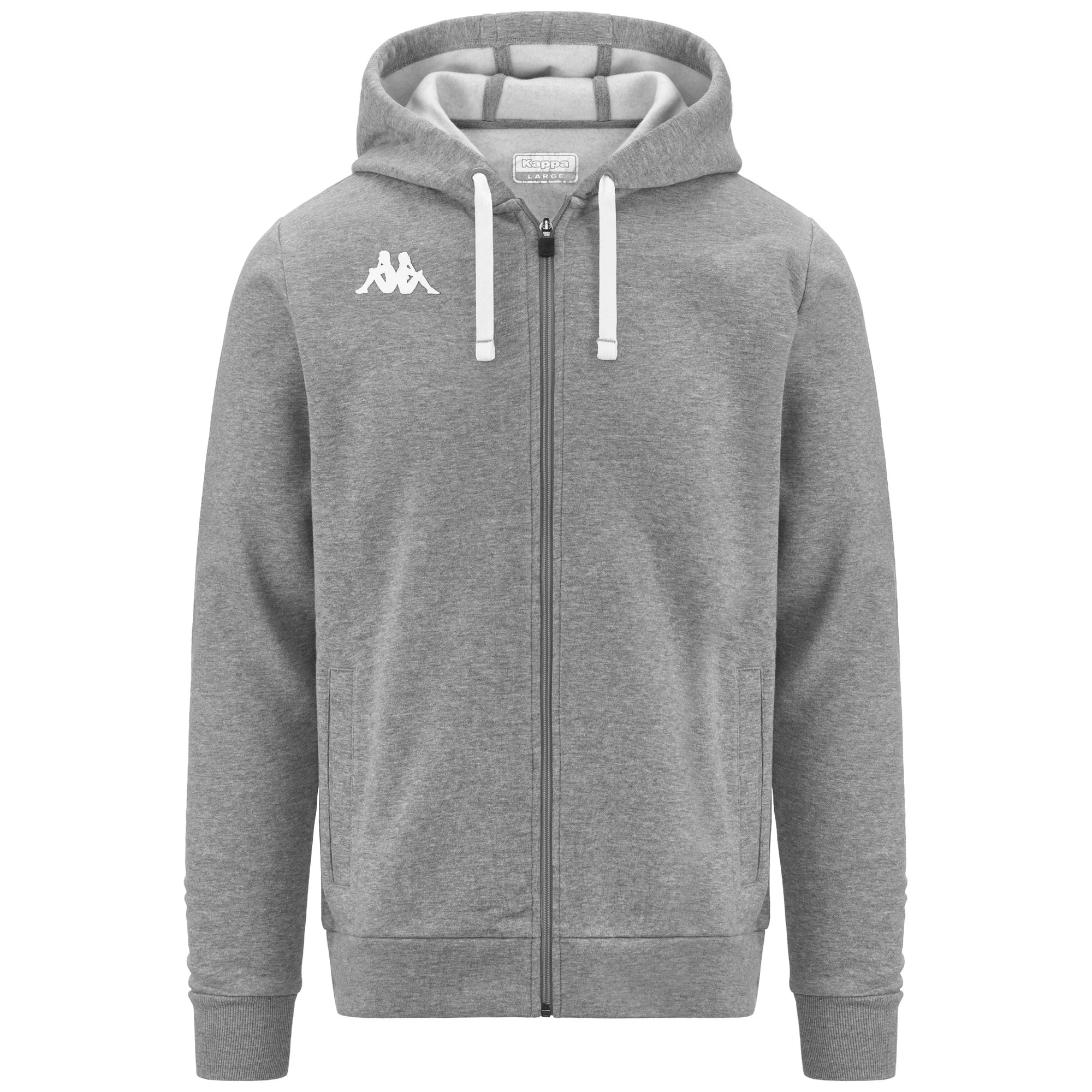 KAPPA4TRAINING BANTO - Fleece - Hoodie Full Zip - Man - GREY MELANGE