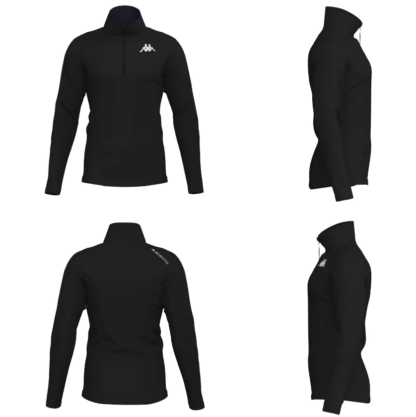 8CENTO  818 - Fleece - Jumper - Unisex - Black Dk - Image 3