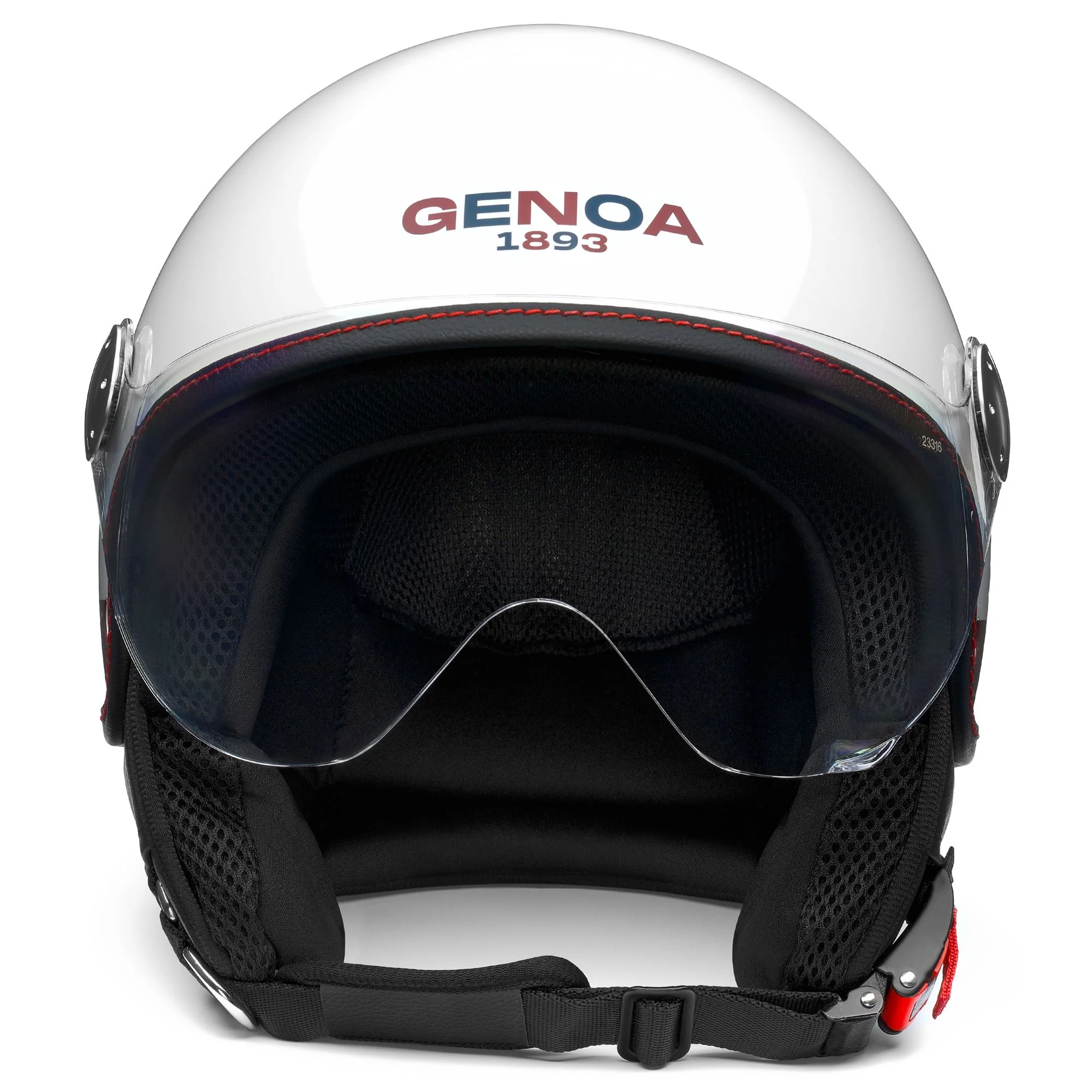 GRIFO GENOA - Helmets - Helmet Visor - Unisex - Shiny White-Solid Red-Daintree Blue - Image 3