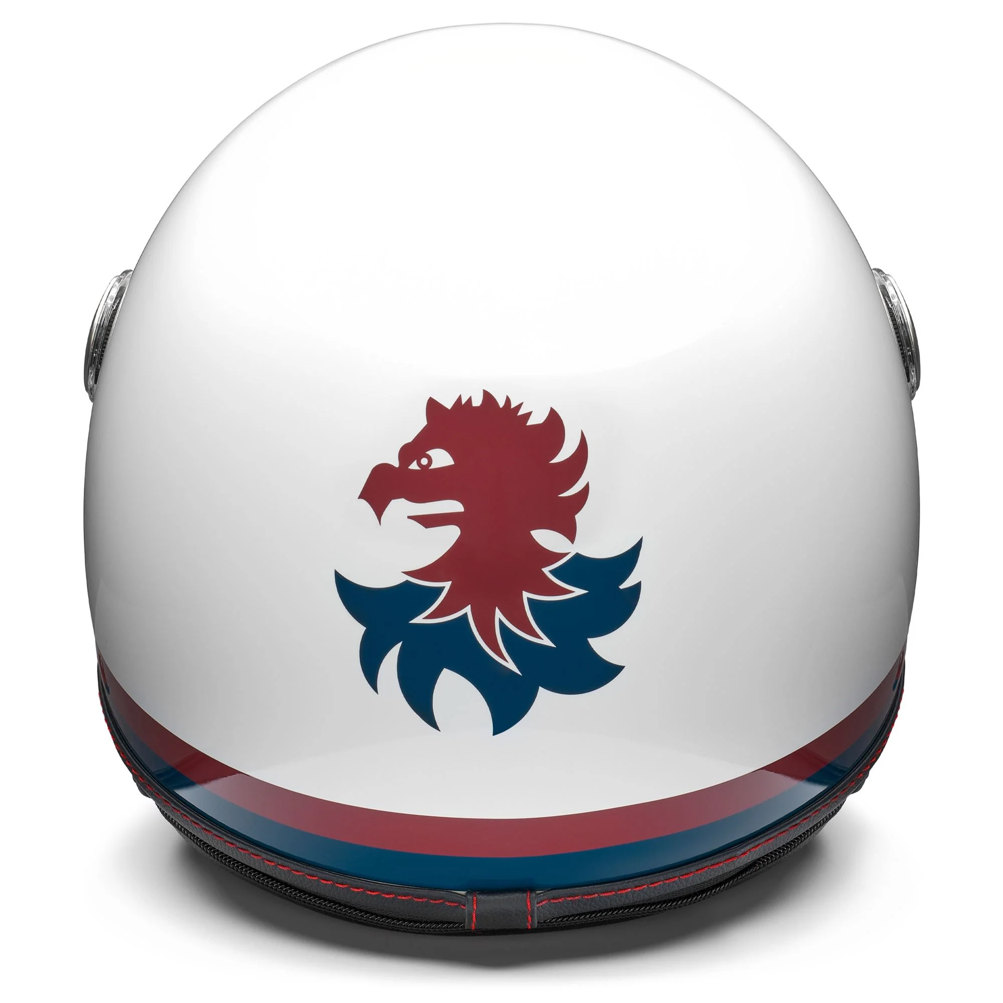 GRIFO GENOA - Helmets - Helmet Visor - Unisex - Shiny White-Solid Red-Daintree Blue - Image 4