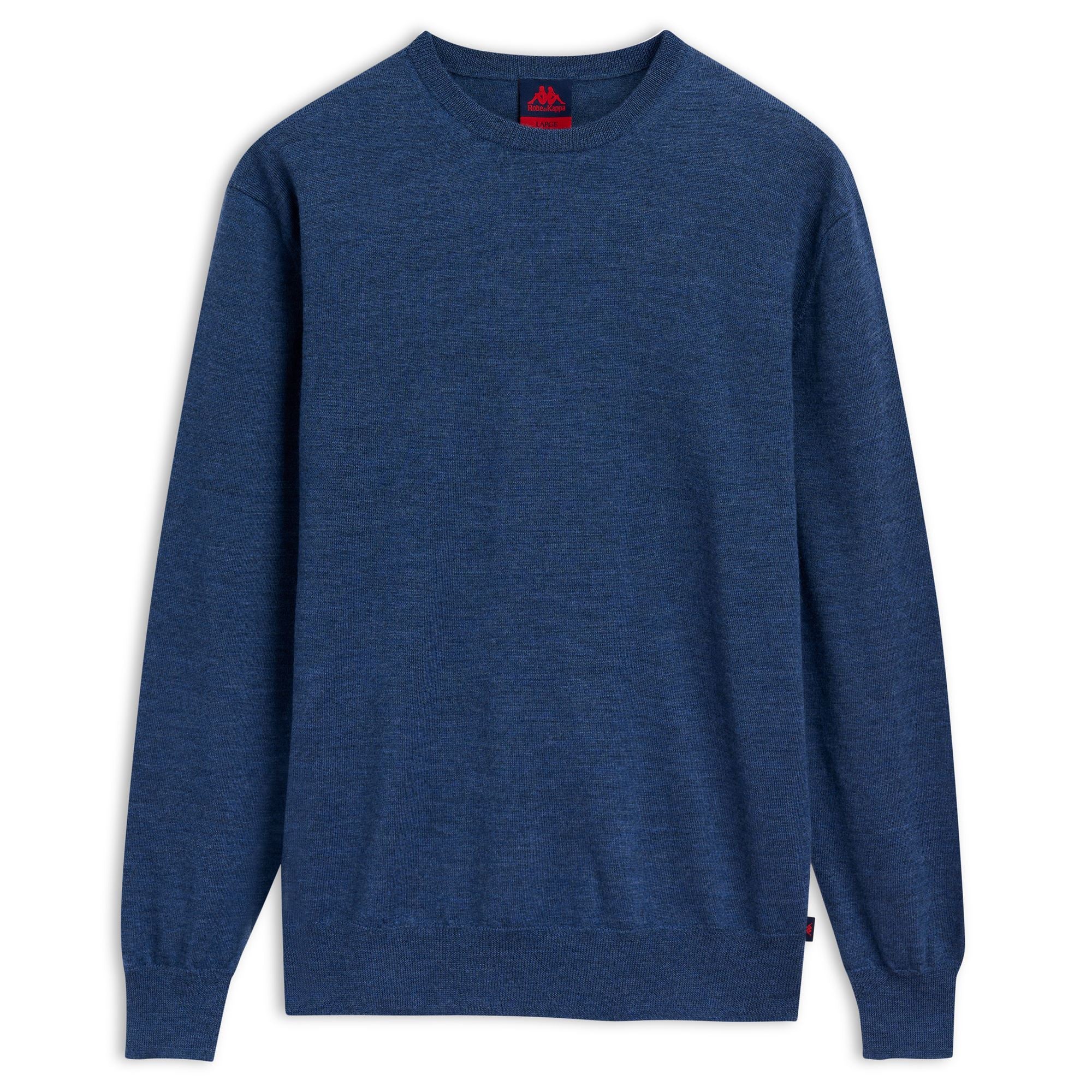 RUNELLI - KNITWEAR - Pull  Over - Man - BLUE DK DENIM