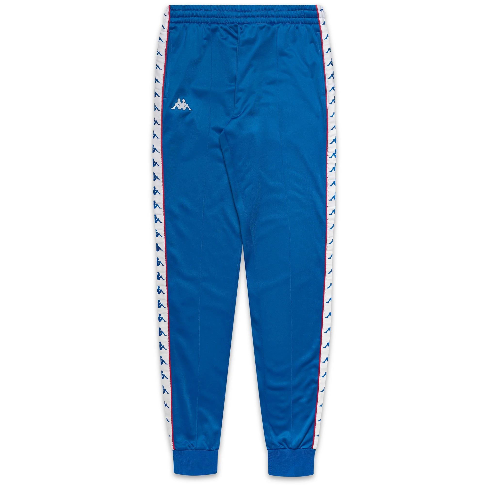 222 BANDA    RASTORIA SLIM - Pants - Sport Trousers - Man - BLUE FRANCE-RED MD CORAL-WHITE