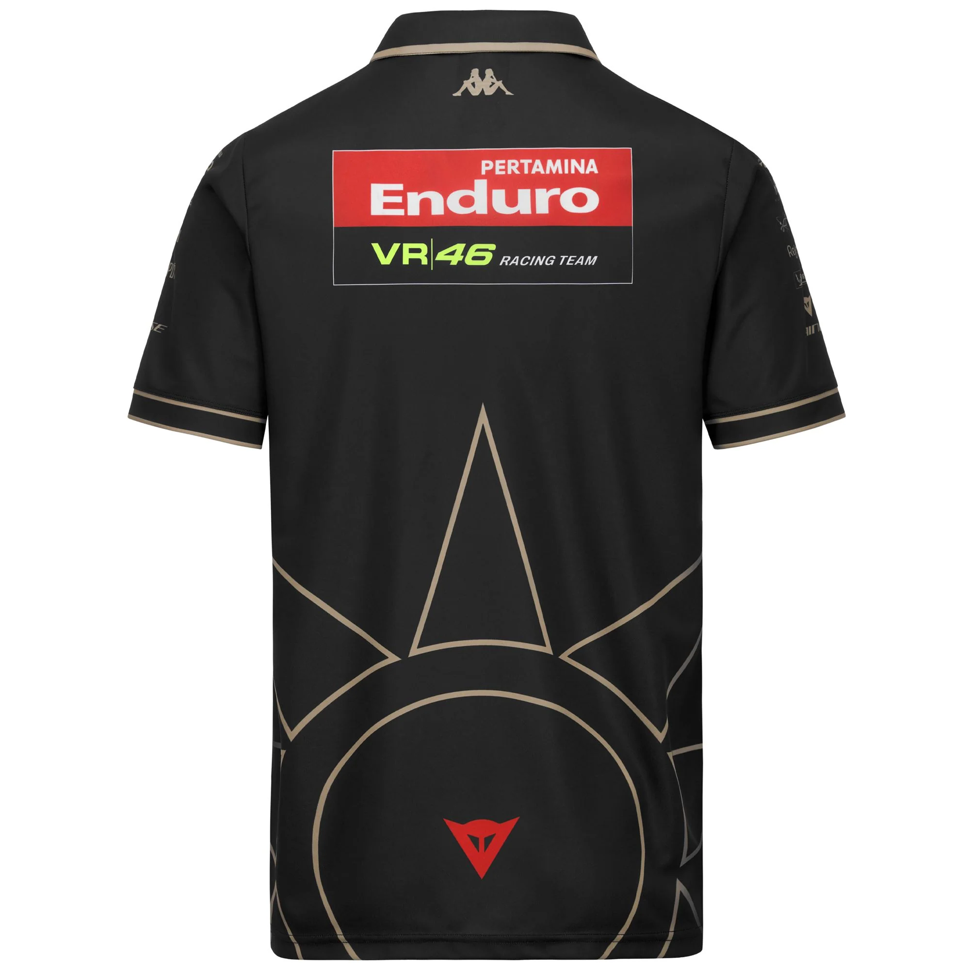 PLATO VR46 MUGELLO - Polo Shirts - Polo - Man - Black-Beige Cedro - Image 3