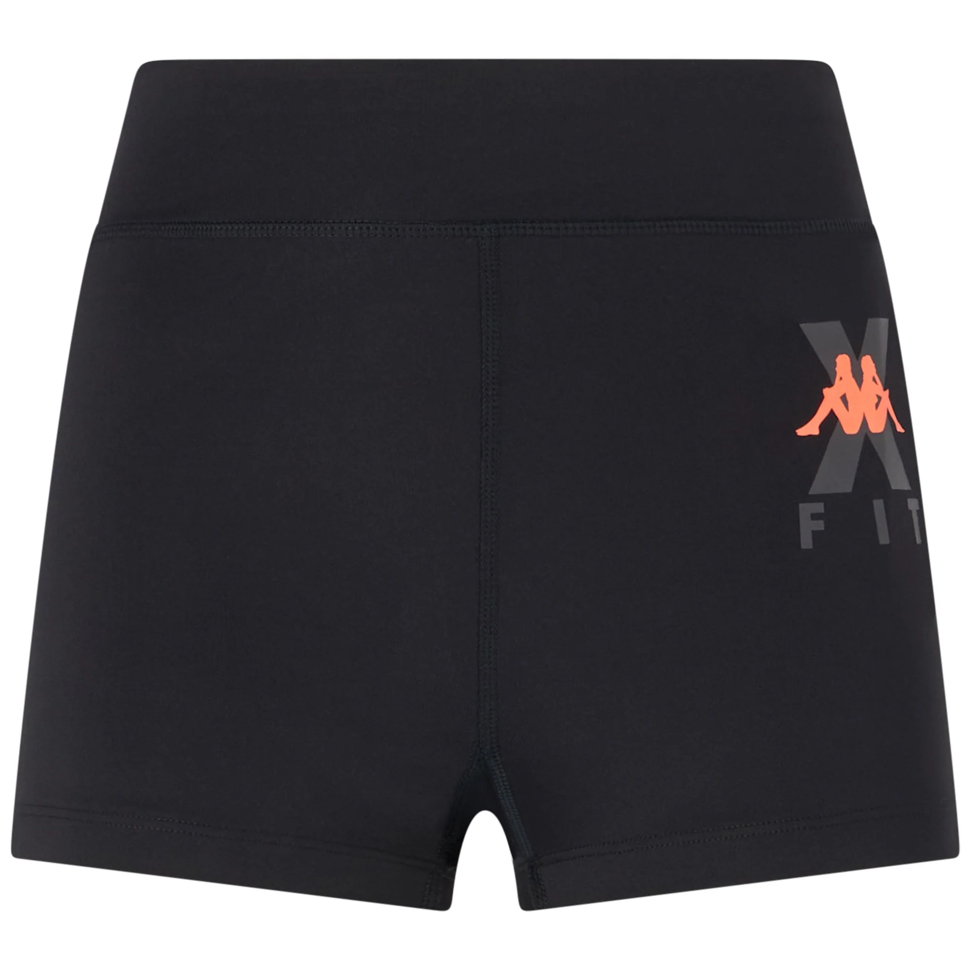 KOMBAT   WKT ESCAME - Shorts - Sport  Shorts - Woman - BLACK-NEON CORAL
