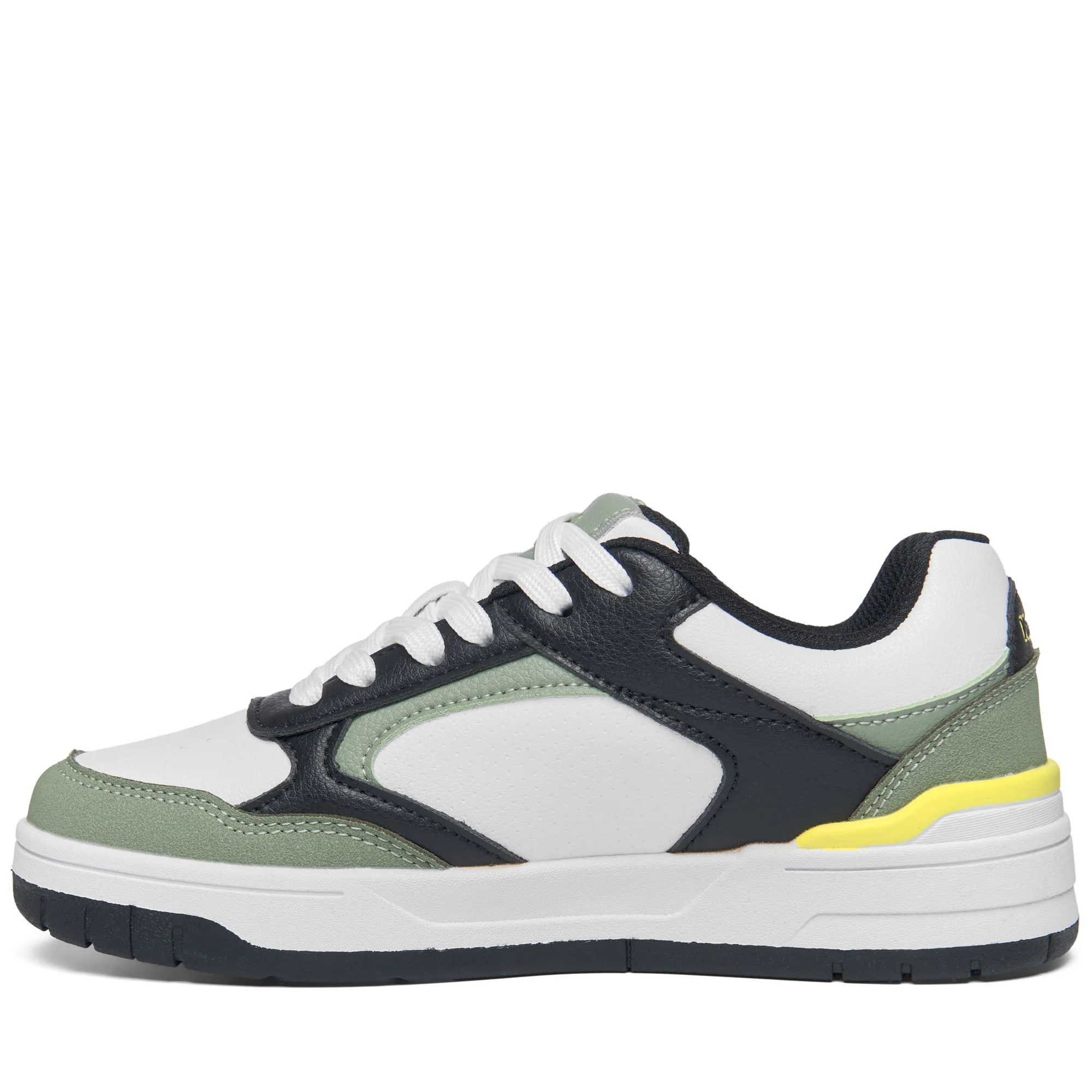 LOGO   MANIS 2.0 KID - Sneakers - Low Cut - Kid unisex - White-Black-Green Sage - Image 4