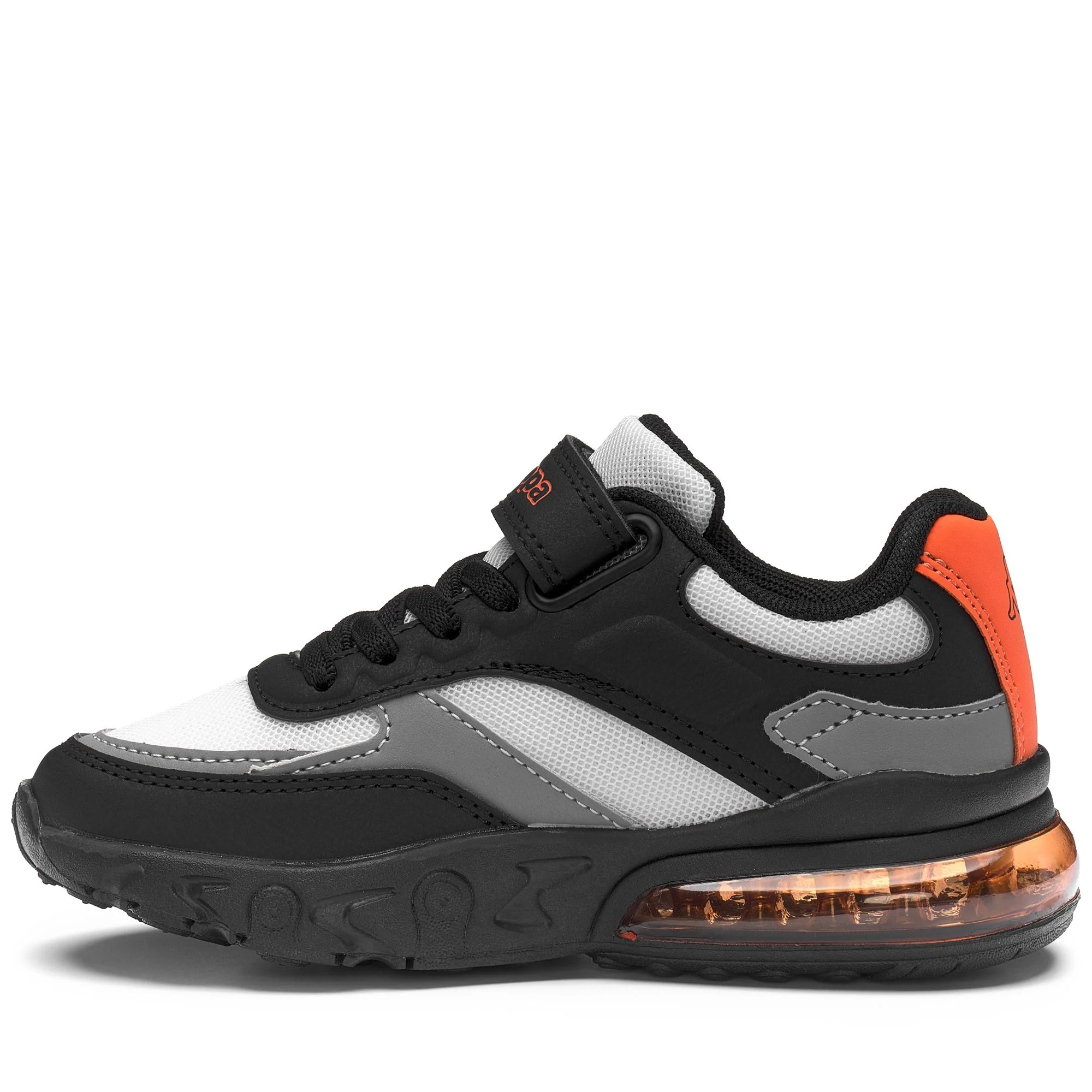LOGO    SAIGON EV KID - Sneakers - Low Cut - Kid unisex - Grey Barely-Black-Orange - Image 4
